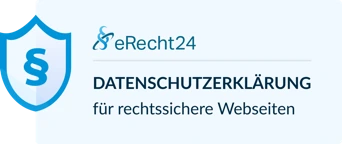 eRecht24-Siegel: Datenschutzerklärung für rechtssichere Webseiten